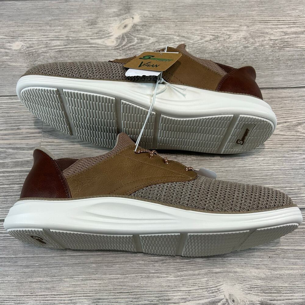 S SPORT BY SKECHERS Donovan Step Ins Sneakers Light Brown 10 NWT - Picture 3 of 7